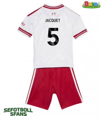 Liverpool Jeremy Jacquet #5 Bortaställ Barn 2026-27 Kortärmad (+ Korta byxor)